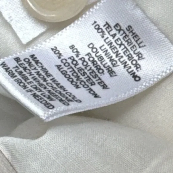 LOFT Cream Tailored Blazer with Textured Fabric - Picture 8 of 8